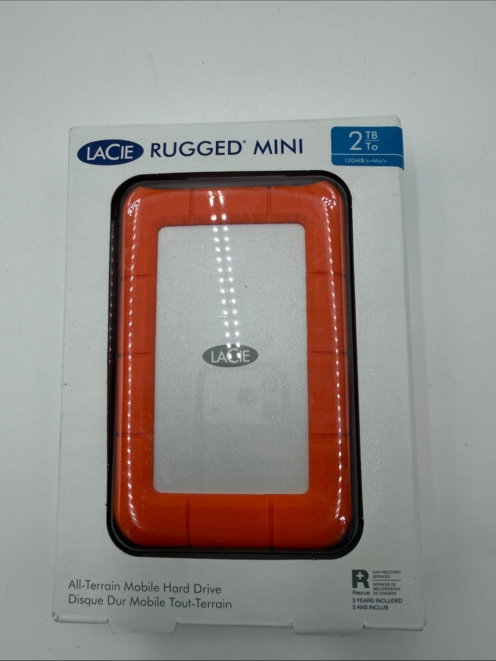 Rugged Mini 2TB Portable External Hard Drive - Orange